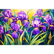 Load image into Gallery viewer, Iris Field 60*40CM (canvas) Full Round Drill Diamond Painting
