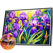 Load image into Gallery viewer, Iris Field 60*40CM (canvas) Full Round Drill Diamond Painting
