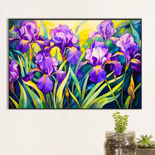 Load image into Gallery viewer, Iris Field 60*40CM (canvas) Full Round Drill Diamond Painting
