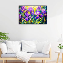 Load image into Gallery viewer, Iris Field 60*40CM (canvas) Full Round Drill Diamond Painting
