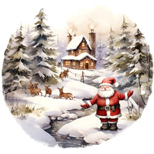 Load image into Gallery viewer, Santa In The Snow 30*30CM (canvas) Full Round Drill Diamond Painting
