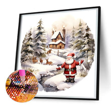 Load image into Gallery viewer, Santa In The Snow 30*30CM (canvas) Full Round Drill Diamond Painting
