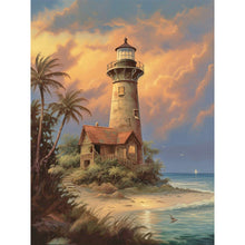 Load image into Gallery viewer, Lighthouse And Windmill 30*40CM (canvas) Full Round Drill Diamond Painting
