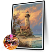 Load image into Gallery viewer, Lighthouse And Windmill 30*40CM (canvas) Full Round Drill Diamond Painting
