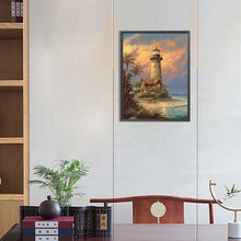 Load image into Gallery viewer, Lighthouse And Windmill 30*40CM (canvas) Full Round Drill Diamond Painting
