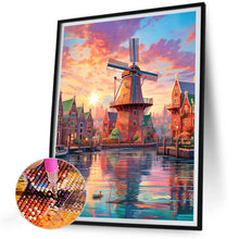 Load image into Gallery viewer, Lighthouse And Windmill 30*40CM (canvas) Full Round Drill Diamond Painting
