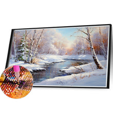 Load image into Gallery viewer, Snow Mountain 40*30CM (canvas) Full Round Drill Diamond Painting
