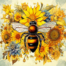 Load image into Gallery viewer, Bee 40*40CM (canvas) Full Round Drill Diamond Painting
