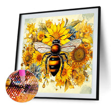 Load image into Gallery viewer, Bee 40*40CM (canvas) Full Round Drill Diamond Painting
