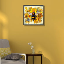 Load image into Gallery viewer, Bee 40*40CM (canvas) Full Round Drill Diamond Painting
