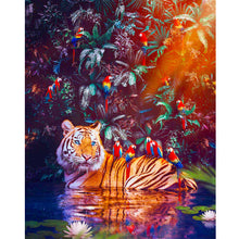 Load image into Gallery viewer, Tigers And Parrots 40*50CM (canvas) Full Round Drill Diamond Painting
