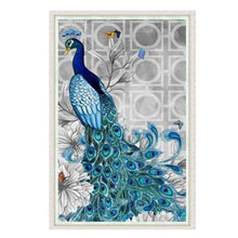 Load image into Gallery viewer, Peacock 32x45cm(canvas) partial round drill diamond painting
