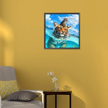 Load image into Gallery viewer, Swimming Tiger 30*30CM (canvas) Full Round Drill Diamond Painting
