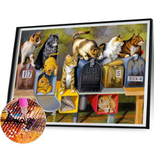 Load image into Gallery viewer, Mailbox Cat Cat 40*30CM (canvas) Full Square Drill Diamond Painting
