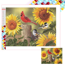 Load image into Gallery viewer, Fence Bird 40*30CM (canvas) Full Square Drill Diamond Painting
