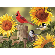 Load image into Gallery viewer, Fence Bird 40*30CM (canvas) Full Square Drill Diamond Painting
