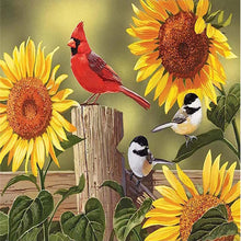 Load image into Gallery viewer, Fence Bird 40*30CM (canvas) Full Square Drill Diamond Painting
