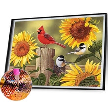 Load image into Gallery viewer, Fence Bird 40*30CM (canvas) Full Square Drill Diamond Painting
