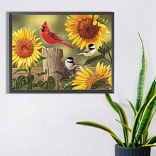 Load image into Gallery viewer, Fence Bird 40*30CM (canvas) Full Square Drill Diamond Painting
