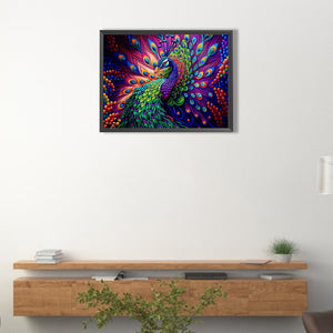 Peacock 40*30CM (canvas) Full Square AB Drill Diamond Painting