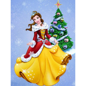 Princess Belle 30*40CM (canvas) Full Square AB Drill Diamond Painting