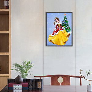 Princess Belle 30*40CM (canvas) Full Square AB Drill Diamond Painting