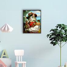 Load image into Gallery viewer, Pirate Navigator Cat 30*40CM (canvas) Full Round Drill Diamond Painting
