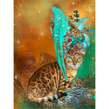 Load image into Gallery viewer, Carnival Cat 30*40CM (canvas) Full Round Drill Diamond Painting
