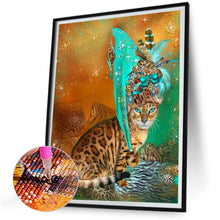 Load image into Gallery viewer, Carnival Cat 30*40CM (canvas) Full Round Drill Diamond Painting
