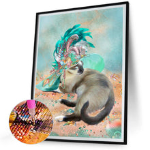 Load image into Gallery viewer, Shell Cat 30*40CM (canvas) Full Round Drill Diamond Painting
