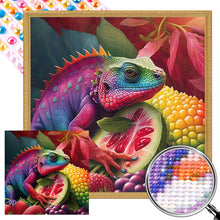 Load image into Gallery viewer, Rainbow Lizard 40*40CM (canvas) Full Round AB Drill Diamond Painting
