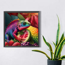 Load image into Gallery viewer, Rainbow Lizard 40*40CM (canvas) Full Round AB Drill Diamond Painting
