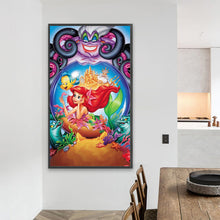 Load image into Gallery viewer, Mermaid Ariel 40*70CM (canvas) Full Round AB Drill Diamond Painting
