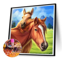 Load image into Gallery viewer, Horse 30*30CM (canvas) Full Round Drill Diamond Painting
