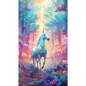 Unicorn 40*70CM (canvas) Full Square AB Drill Diamond Painting