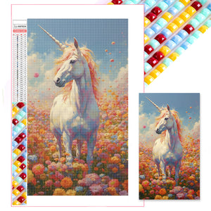 Unicorn 40*70CM (canvas) Full Square AB Drill Diamond Painting