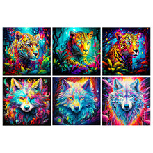 Load image into Gallery viewer, Leopard And Wolf 30*30CM (canvas) Full Round Drill Diamond Painting
