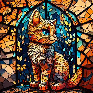 Glass Animal Combination 30*30CM (canvas) Full Round Drill Diamond Painting