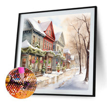 Load image into Gallery viewer, Winter Snow Street 40*40CM (canvas) Full Round Drill Diamond Painting
