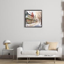 Load image into Gallery viewer, Winter Snow Street 40*40CM (canvas) Full Round Drill Diamond Painting
