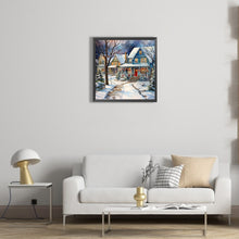 Load image into Gallery viewer, Winter Snow Street 40*40CM (canvas) Full Round Drill Diamond Painting
