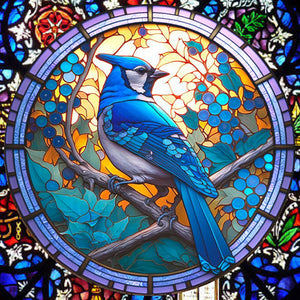 Stained Glass Animals 30*30CM (canvas) Full Round Drill Diamond Painting