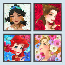 Load image into Gallery viewer, Disney Princess 30*30CM (canvas) Full Round Drill Diamond Painting
