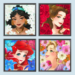 Disney Princess 30*30CM (canvas) Full Round Drill Diamond Painting