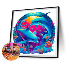 Load image into Gallery viewer, Dolphin 30*30CM (canvas) Full Round Drill Diamond Painting
