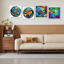 Load image into Gallery viewer, Glass Dragonfly And Koi Carp 30*30CM (canvas) Full Round Drill Diamond Painting
