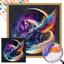 Load image into Gallery viewer, Unicorn 40*40CM (canvas) Full Round AB Drill Diamond Painting
