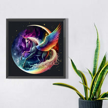 Load image into Gallery viewer, Unicorn 40*40CM (canvas) Full Round AB Drill Diamond Painting
