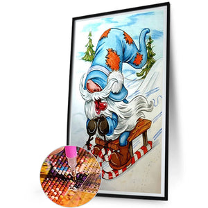 Ski Goblin 30*50CM (canvas) Full Round Drill Diamond Painting