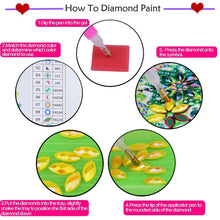 Load image into Gallery viewer, Sunflower Wheel 30*30CM (canvas) Partial Special-Shaped Drill Diamond Painting
